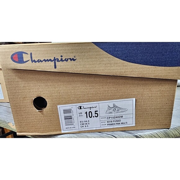 Champion 9318 Fused Sneakers NIB Primer Pink Multi Color Running Men's SZ 10.5 - Picture 8 of 8
